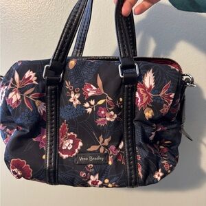 EUC Vera Bradley Midtown Barrel Satchel Garden Dream floral crossbody bag purse
